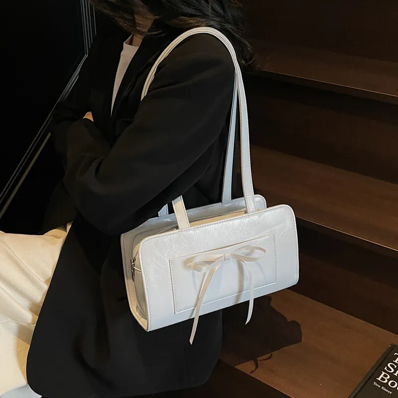 FCTOSSR PU Underarm Shoulder Bag Women's White/Black/Yellow/Blue/Pink-22