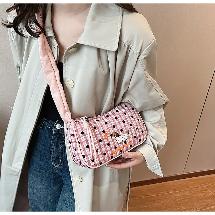FCTOSSR Nylon Shoulder Bag Women's Black/Pink/Blue-9