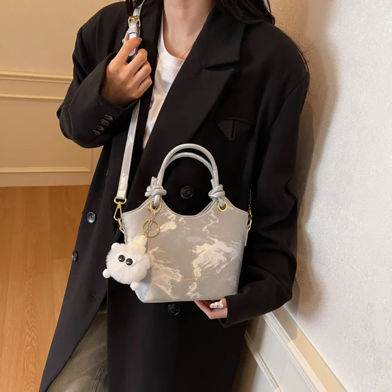 FCTOSSR PU Handbag Women's Silver/Black/Coffee/Beige/Pink-3