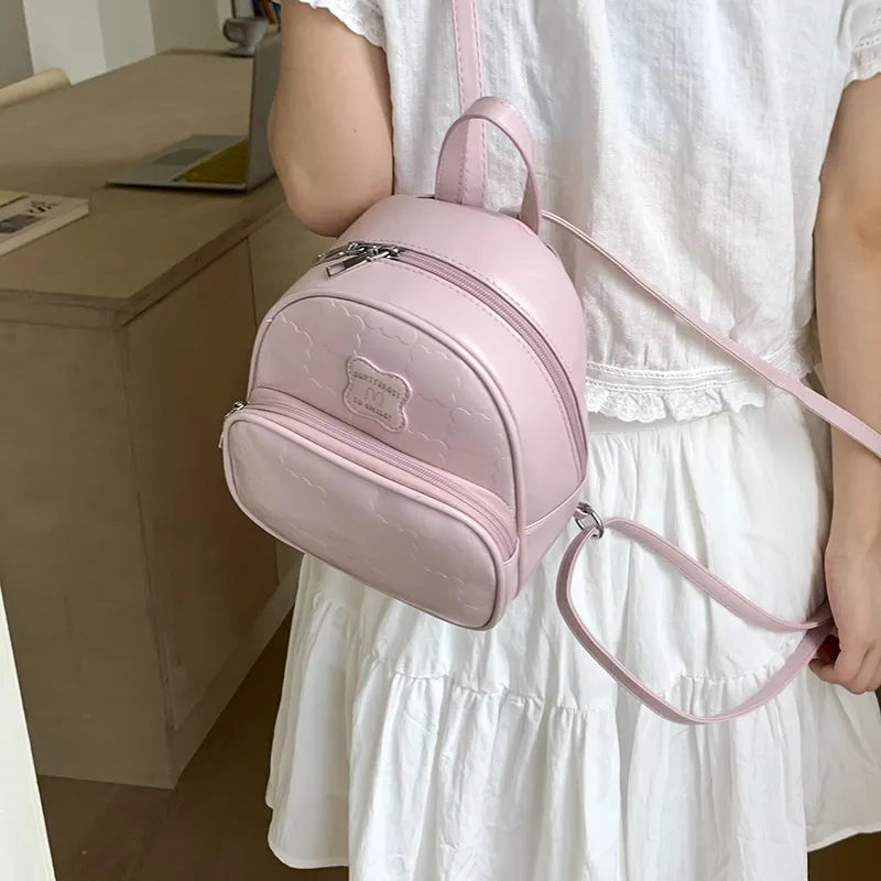FCTOSSR PU Backpack Women's White/Black/Yellow/Blue/Pink-26