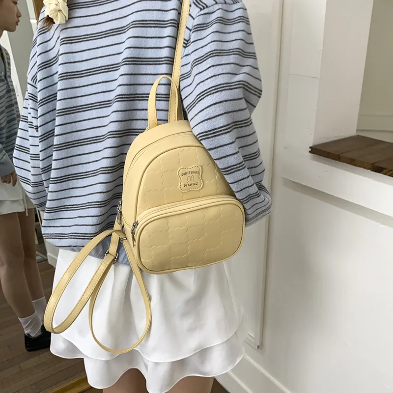 FCTOSSR PU Backpack Women's White/Black/Yellow/Blue/Pink-14