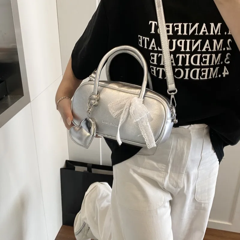 FCTOSSR PU Shoulder Bag, Crossbody Bag, Handbag Regular Women's White/Silver/Black/Blue/Pink-10