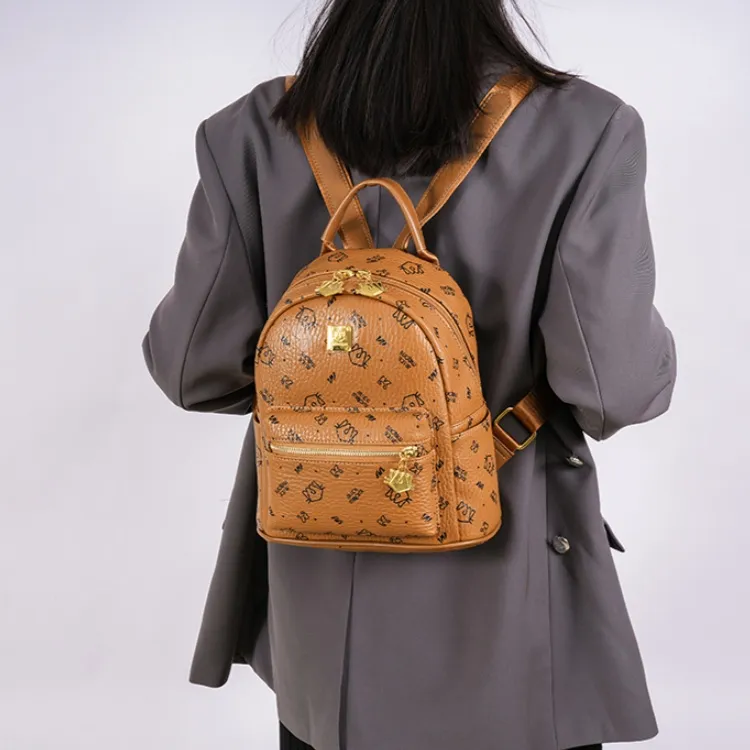 FCTOSSR PU Backpack Regular Women's Beige/Pink/Brown/Black-7