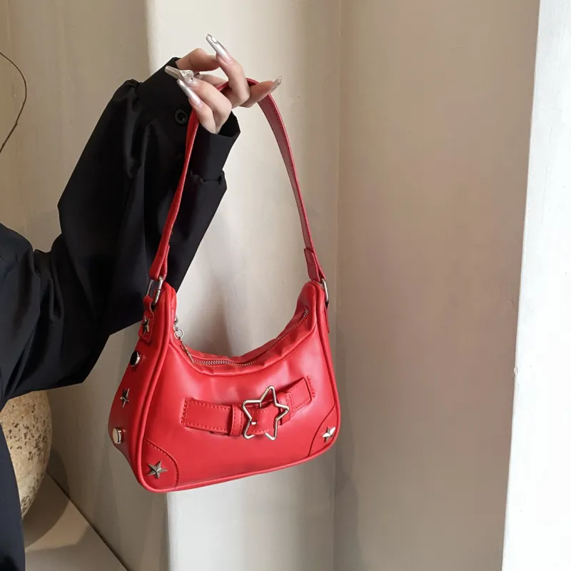 FCTOSSR PU Crossbody Bag Regular Women's Black/White/Red-17