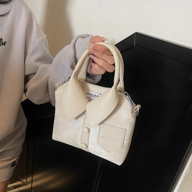 FCTOSSR PU Handbag Women's Khaki/Silver/Black/Pink/White-7