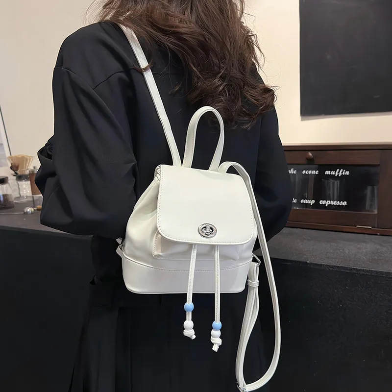 FCTOSSR PU Backpack Women's Ecru/Silver/Blue-1
