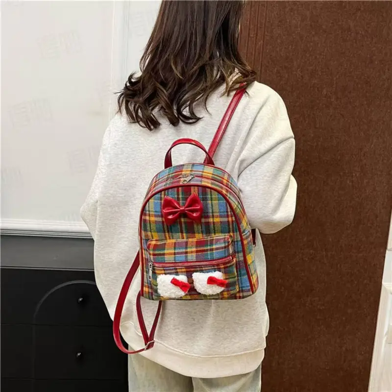 FCTOSSR Woolen Backpack Regular Women's Red-1