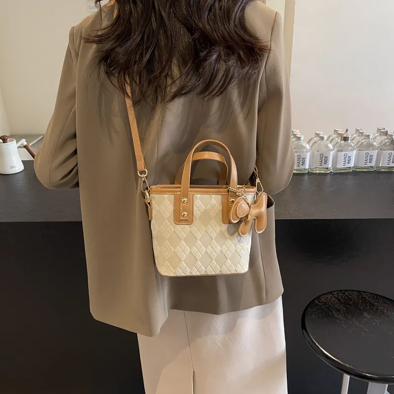 FCTOSSR PU Handbag Regular Women's White/Black/Khaki/Pink-4