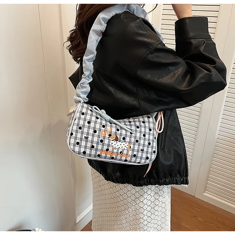 FCTOSSR Nylon Shoulder Bag Women's Black/Pink/Blue-13