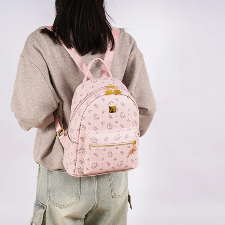 FCTOSSR PU Backpack Regular Women's Beige/Pink/Brown/Black-2