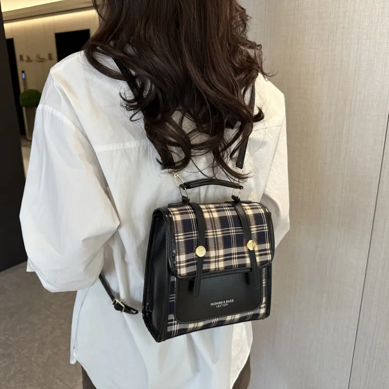 FCTOSSR PU Backpack Women's Black/Coffee-2
