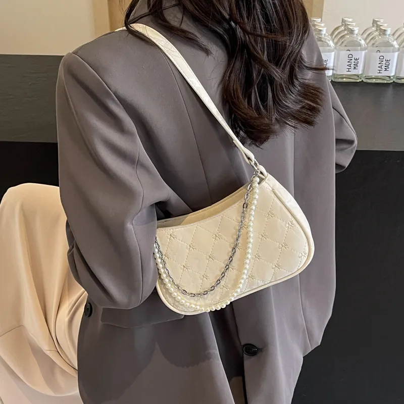 FCTOSSR PU Shoulder Bag Women's White/Silver/Black/Pink-1