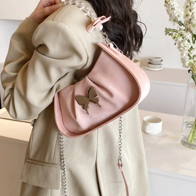 FCTOSSR PU Crossbody Handbag Women's Black/Pink/Blue/White-4