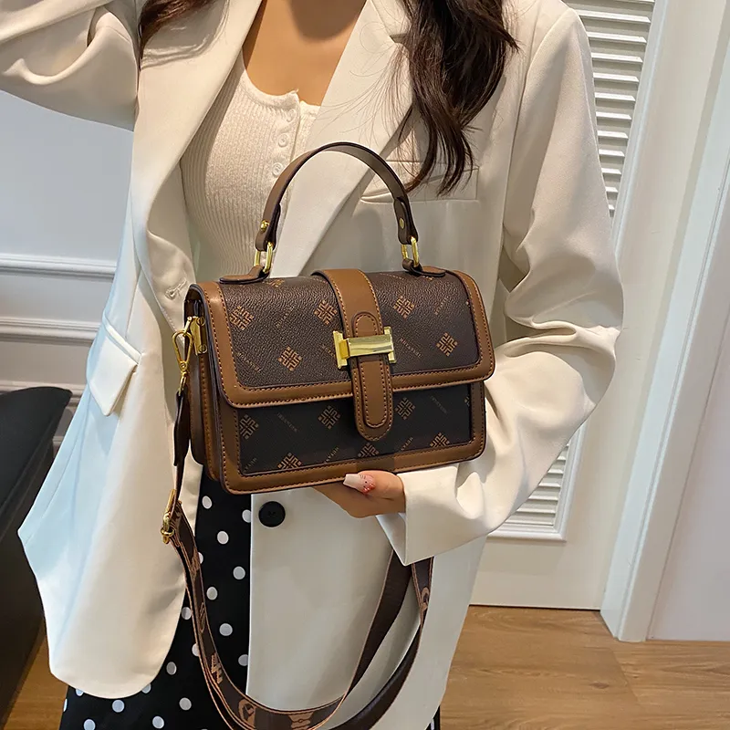 FCTOSSR PU Crossbody Handbag Regular Women's Ecru/Yellow/Brown-13