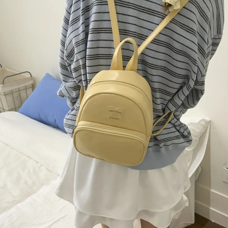 FCTOSSR PU Backpack Women's White/Black/Yellow/Blue/Pink-13