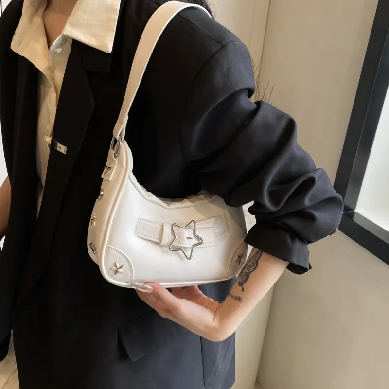 FCTOSSR PU Crossbody Bag Regular Women's Black/White/Red-12