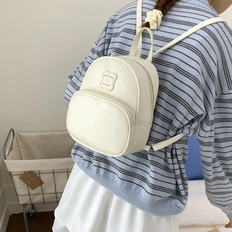 FCTOSSR PU Backpack Women's White/Black/Yellow/Blue/Pink-4