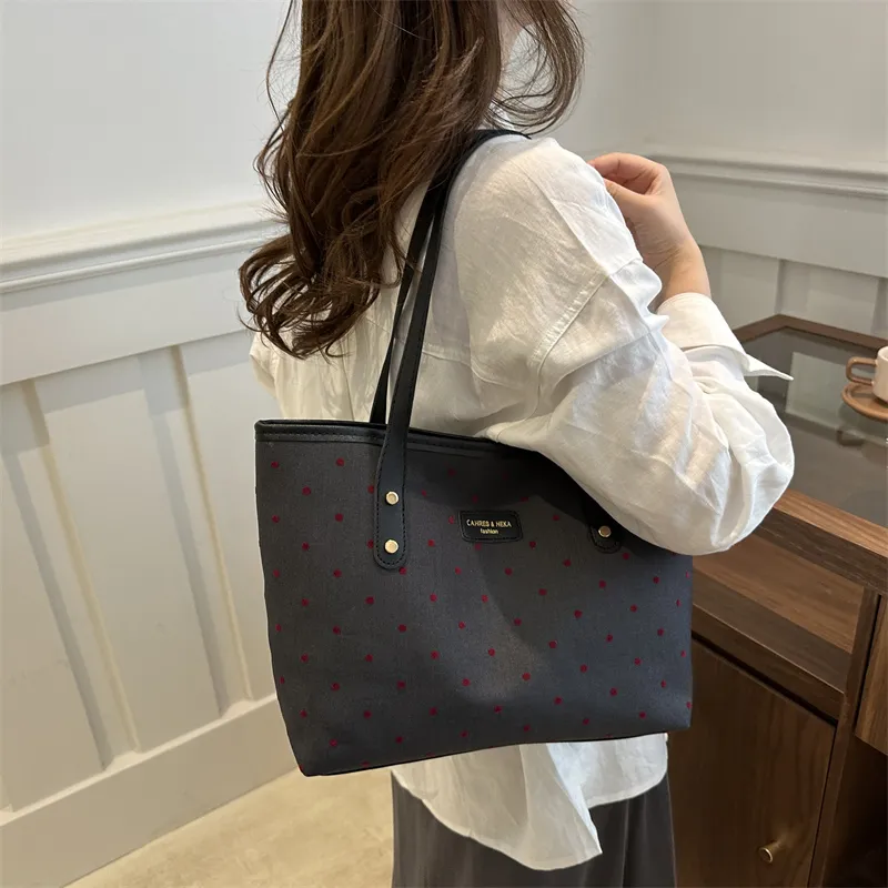 FCTOSSR PC Shoulder Bag Regular Women's Heart/Red Polka Dots/Bowknot/Five Pointed Star-6