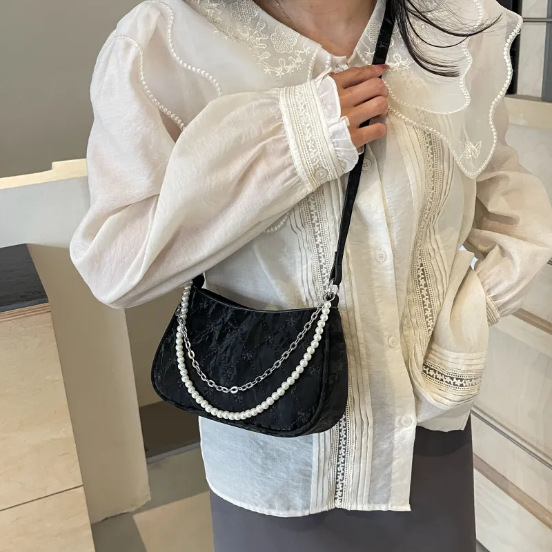FCTOSSR PU Shoulder Bag Women's White/Silver/Black/Pink-14