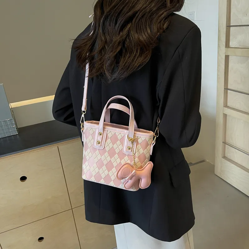 FCTOSSR PU Handbag Regular Women's White/Black/Khaki/Pink-8