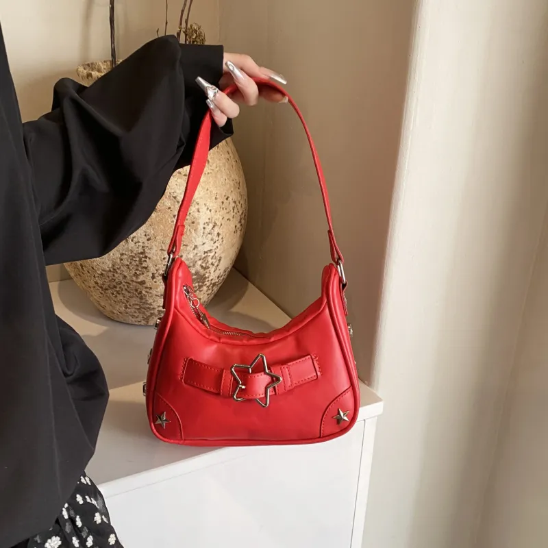 FCTOSSR PU Crossbody Bag Regular Women's Black/White/Red-15