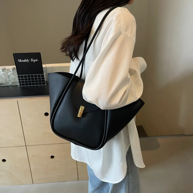 FCTOSSR PU Shoulder Bag Women's White/Black/Khaki/Coffee/Brown-6