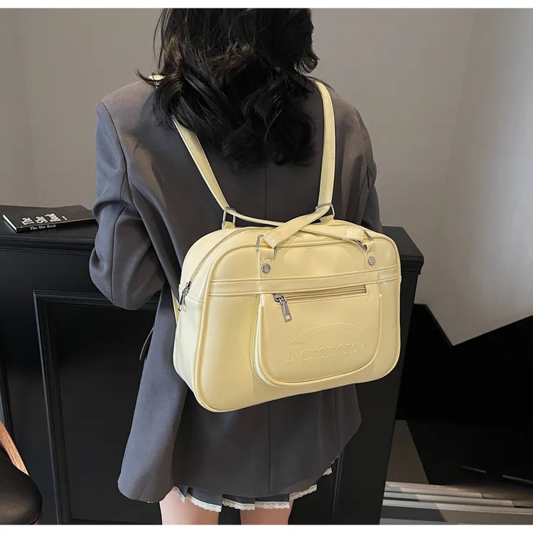 FCTOSSR PU Shoulder Bag Women's White/Black/Yellow/Blue/Pink-13