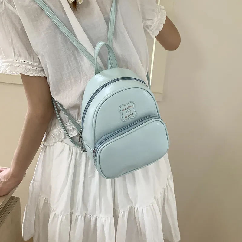 FCTOSSR PU Backpack Women's White/Black/Yellow/Blue/Pink-21