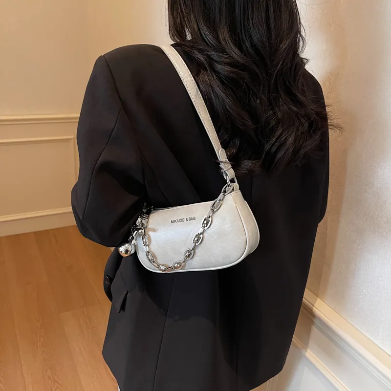 FCTOSSR PU Shoulder Bag Regular Women's White/Gray/Black/Pink/Coffee-9
