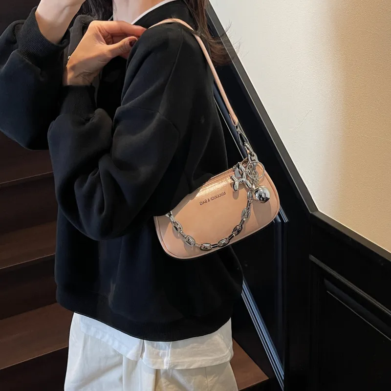 FCTOSSR PU Shoulder Bag Regular Women's White/Gray/Black/Pink/Coffee-17
