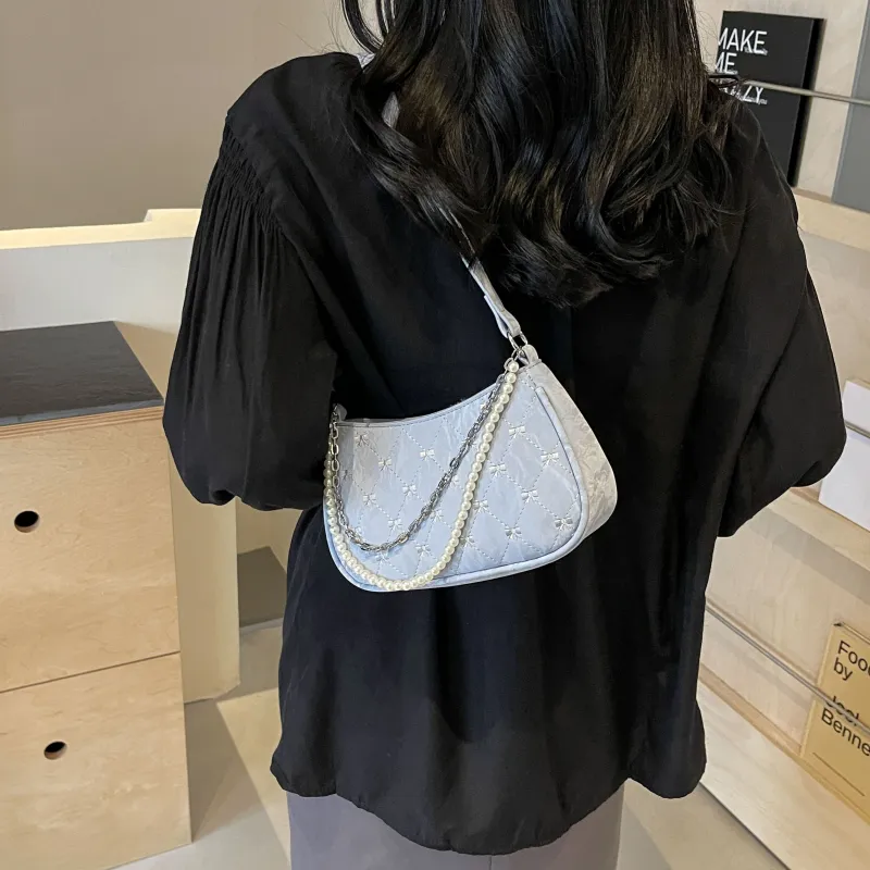 FCTOSSR PU Shoulder Bag Women's White/Silver/Black/Pink-9