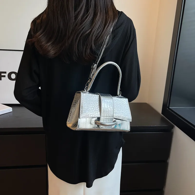 FCTOSSR PU Handbag Women's Black/Pink/Silver/White-11