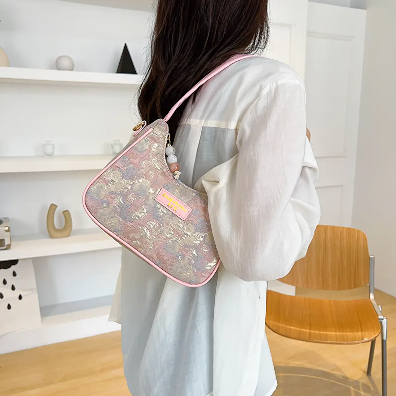 FCTOSSR PU Dumpling Bag Shoulder Bag Regular Women's Blue, Purple, Pink-10