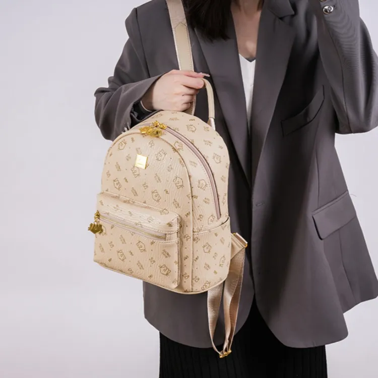 FCTOSSR PU Backpack Regular Women's Beige/Pink/Brown/Black-26