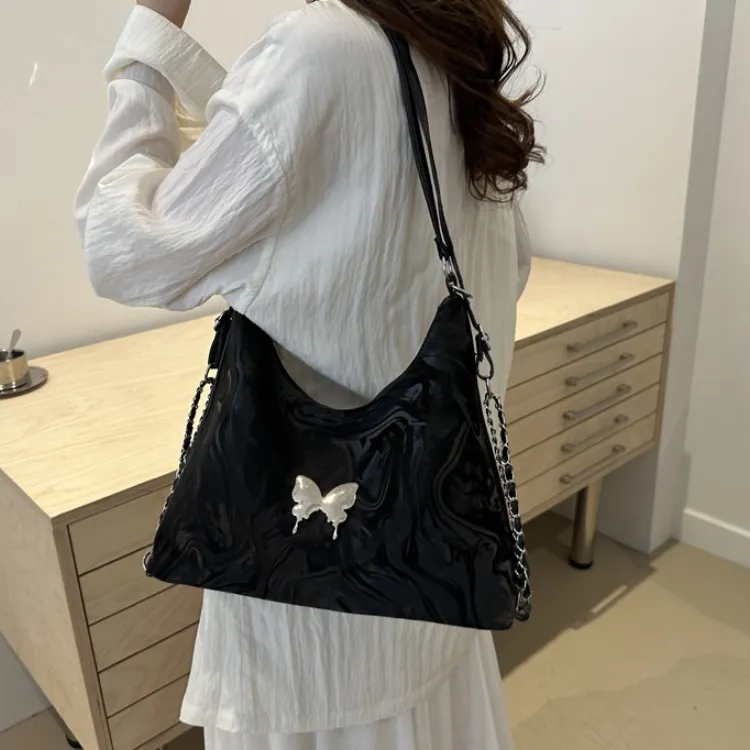 FCTOSSR PU Backpack On The Shoulder Women's White/Silver/Black/Pink-17