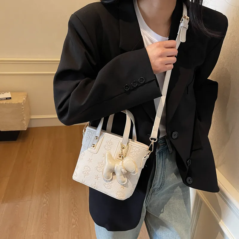 FCTOSSR PU Handbag Regular Women's Khaki/White/Black/Pink-6