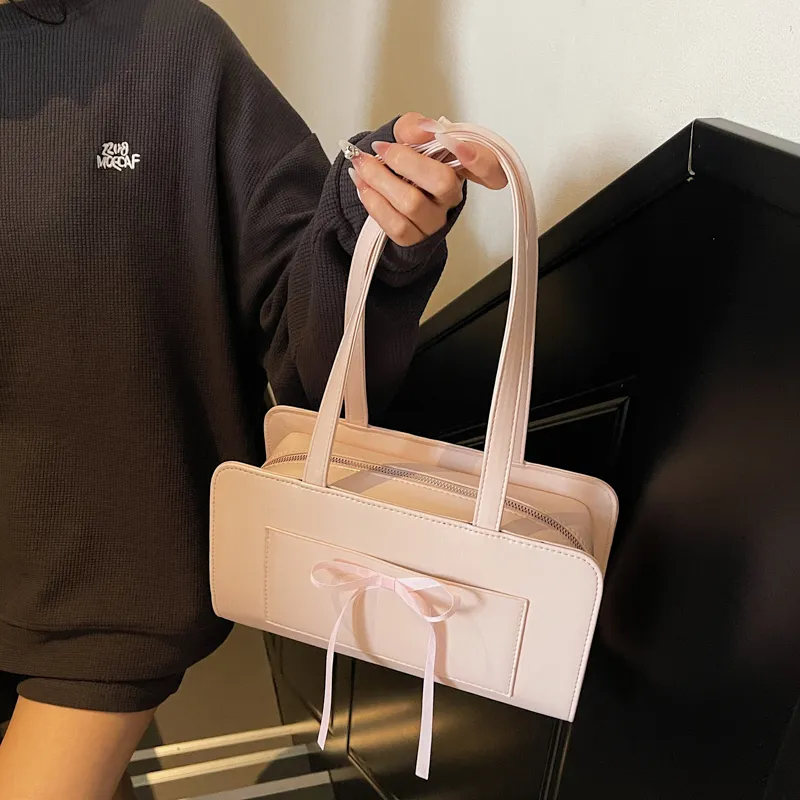 FCTOSSR PU Underarm Shoulder Bag Women's White/Black/Yellow/Blue/Pink-1