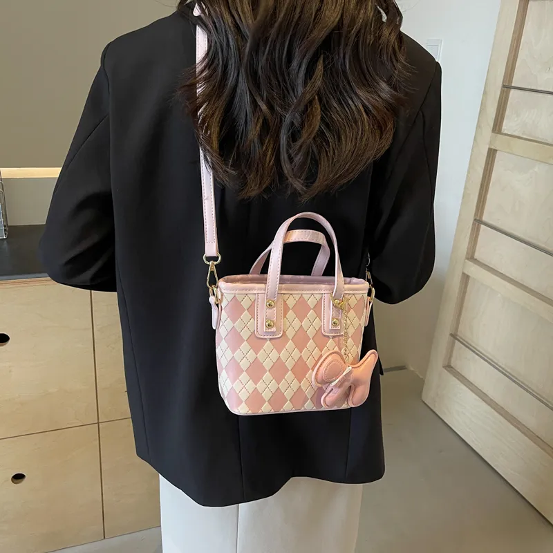 FCTOSSR PU Handbag Regular Women's White/Black/Khaki/Pink-9