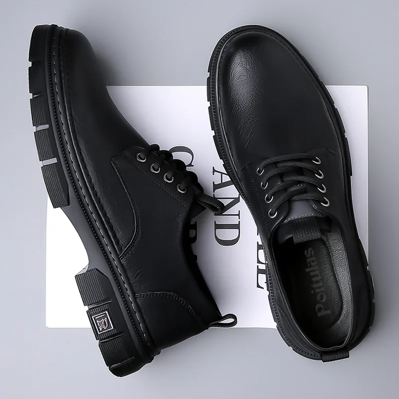 Poitulas Casual Shoes Men's Black-1