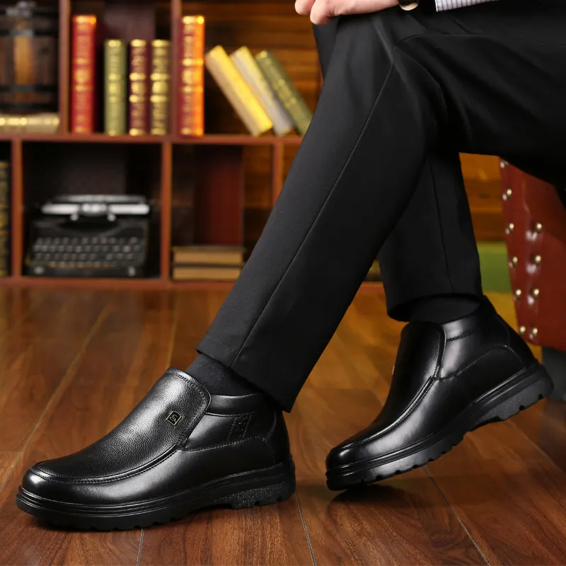 Poitulas Ankle Boots Men's Black-4