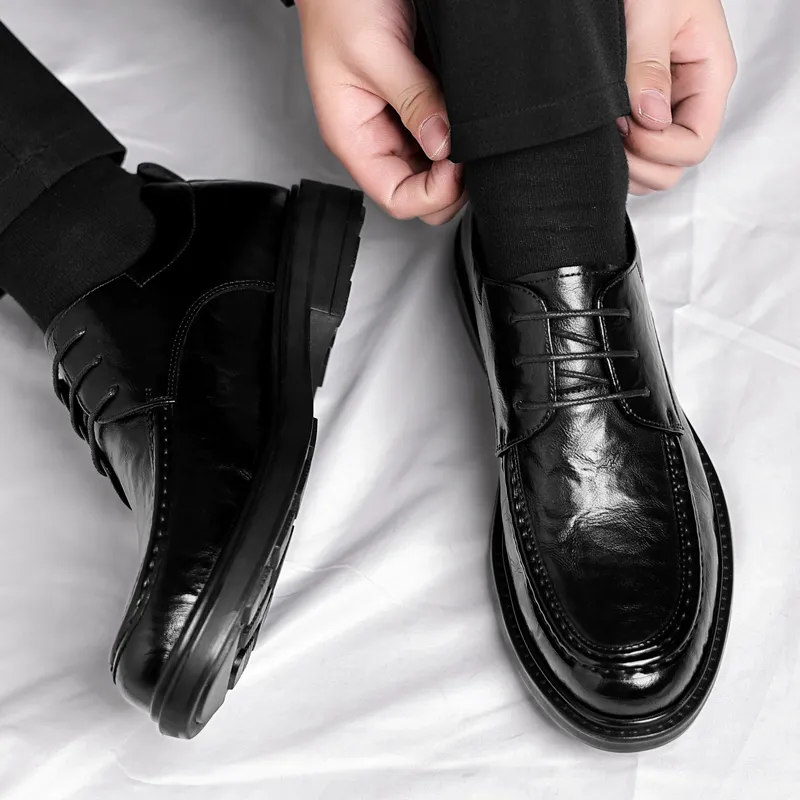 Poitulas Dress Shoes Men's Black-3