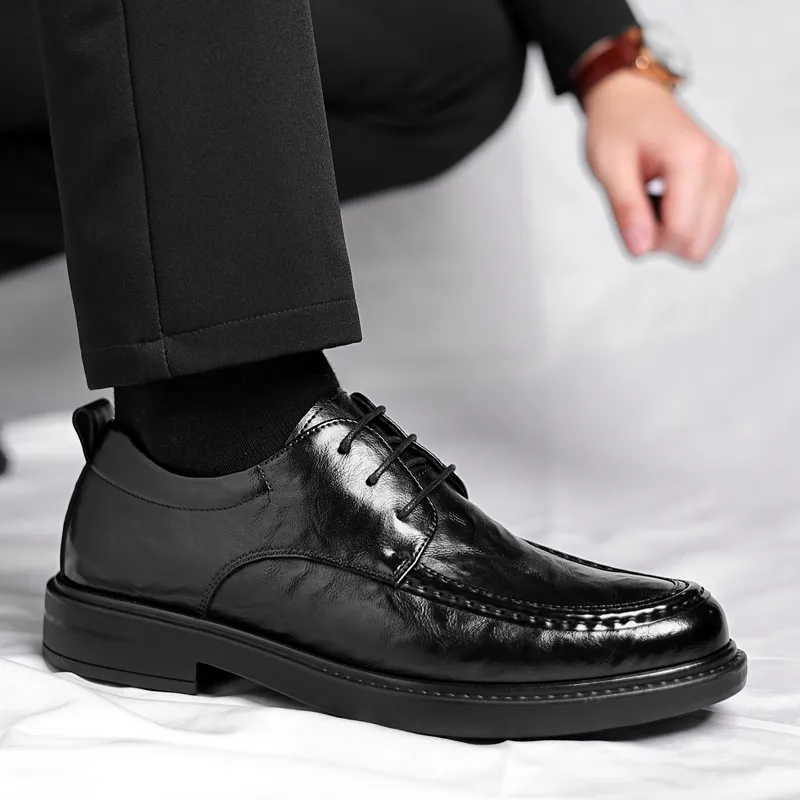 Poitulas Dress Shoes Men's Black-2