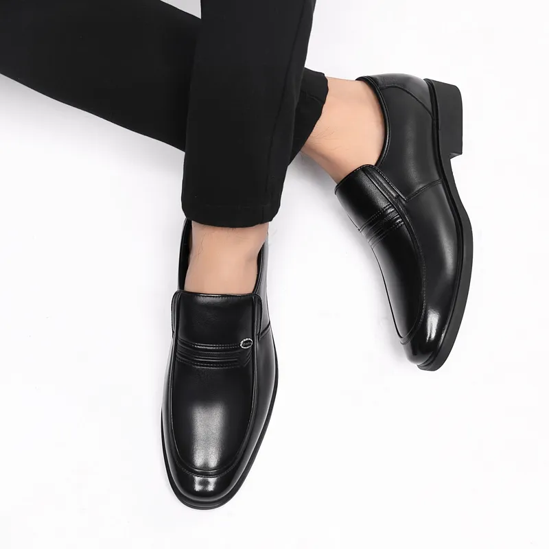 Poitulas Dress Shoes Men's Black-2