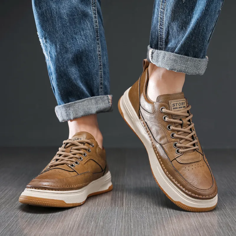 Poitulas Low Top Skateboard Shoes Men's-4