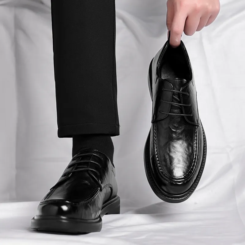 Poitulas Dress Shoes Men's Black-5