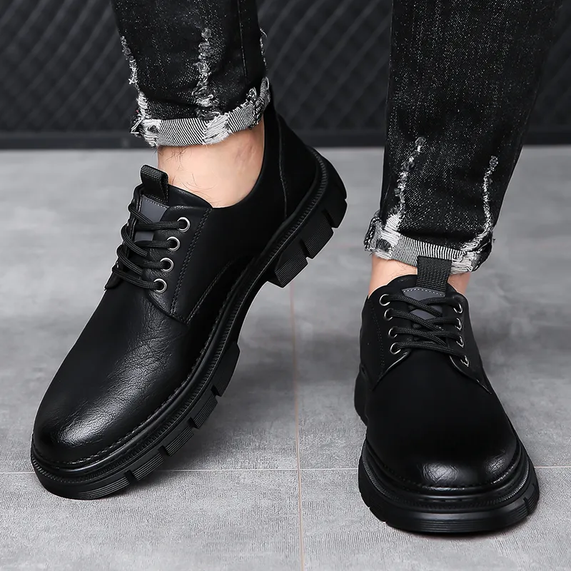 Poitulas Casual Shoes Men's Black-4