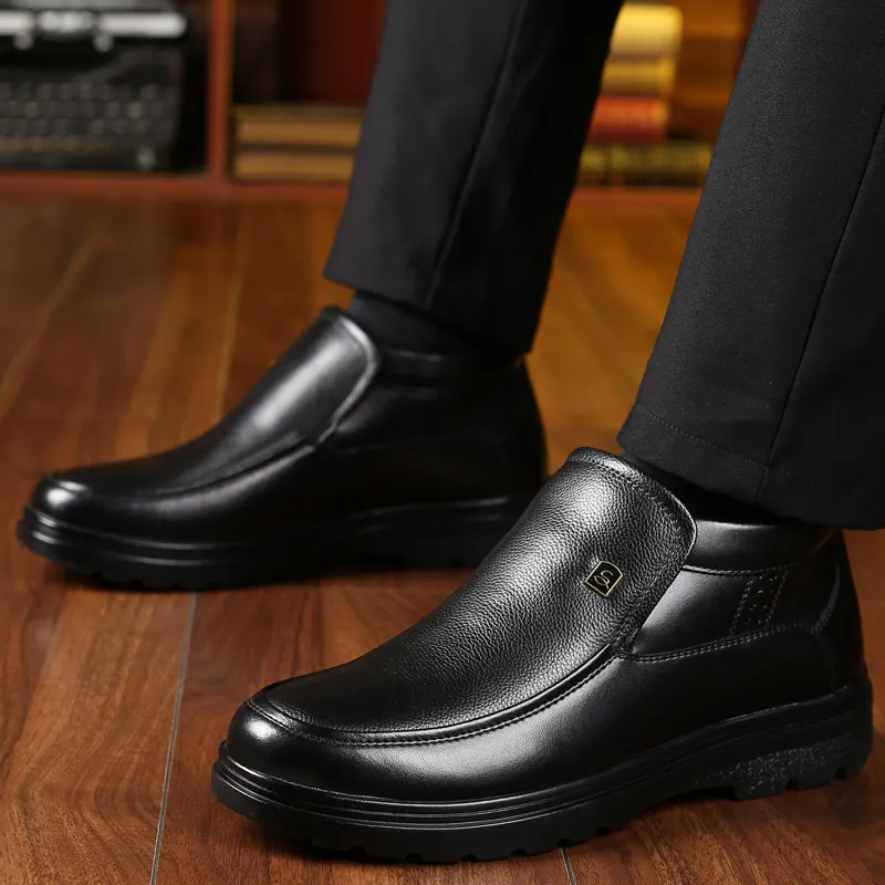 Poitulas Ankle Boots Men's Black-5