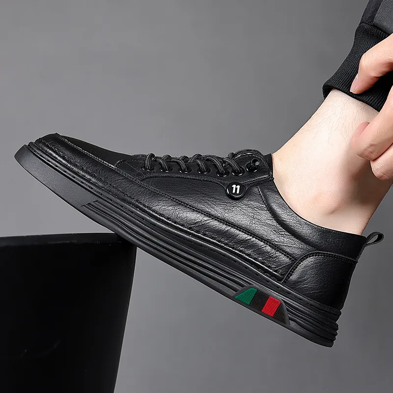 Poitulas Low Top Skateboard Shoes Men's-4