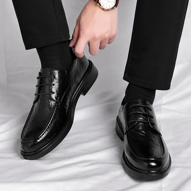 Poitulas Dress Shoes Men's Black-6