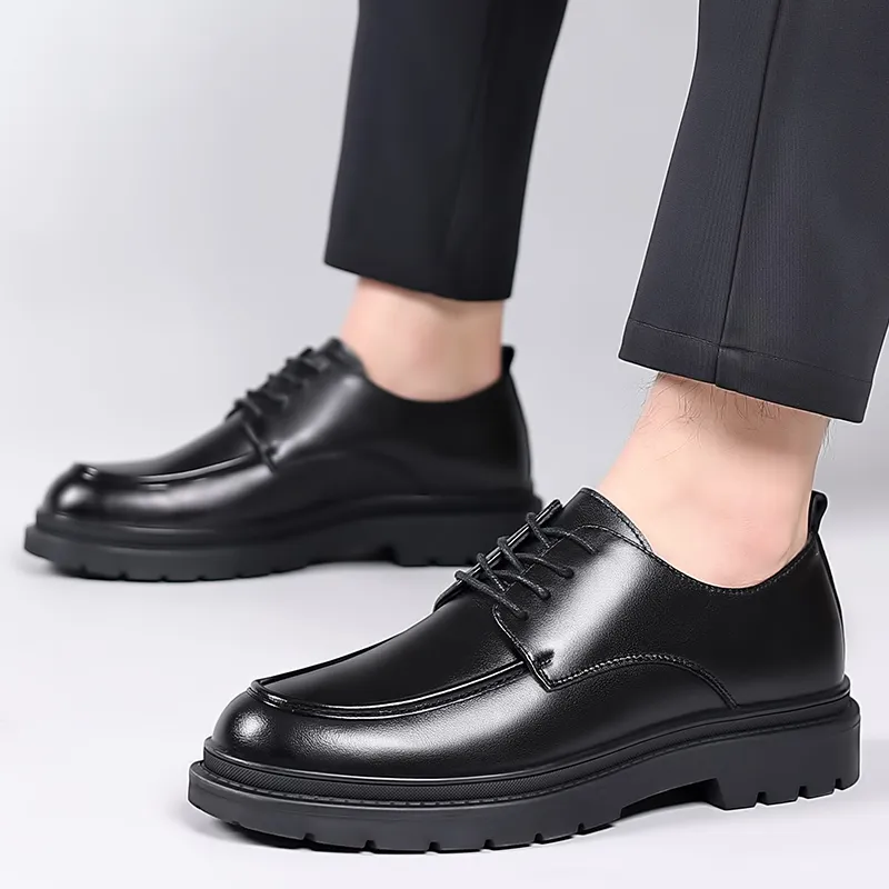 Poitulas Dress Shoes Men's Black-5